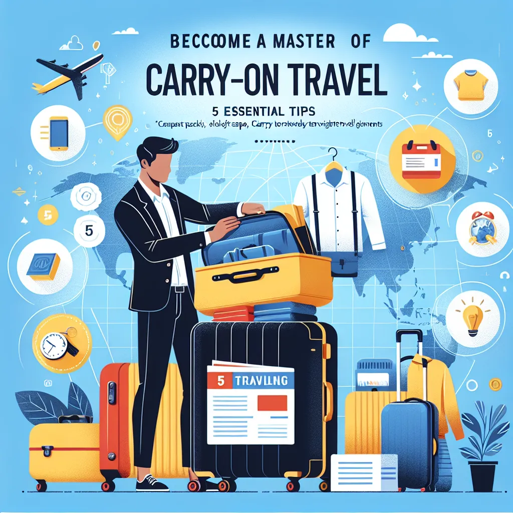 Become a Master of Carry-On Travel: 5 Essential Tips