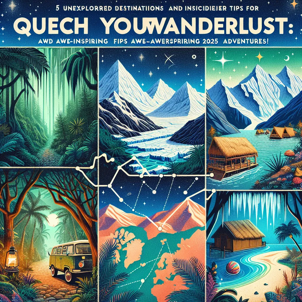 Quench Your Wanderlust: 5 Unexplored Destinations and Insider Tips for Awe-Inspiring 2025 Adventures!