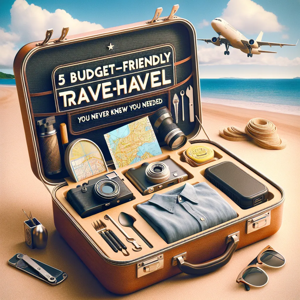 5 Budget-Friendly Travel Must-Haves You Never Knew You Needed
